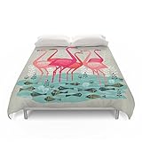 Society6 Flamingos By Andrea Lauren Duvet Covers Queen: 88