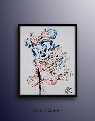Mini Mouse 40" Animal Cartoon Walt Desney Charachter original oil painting on canvas Koby Feldmos