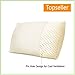 Premium All Natural Latex Low Profile Pillow. Low height latex pillow for sleeping comfort (Soft)