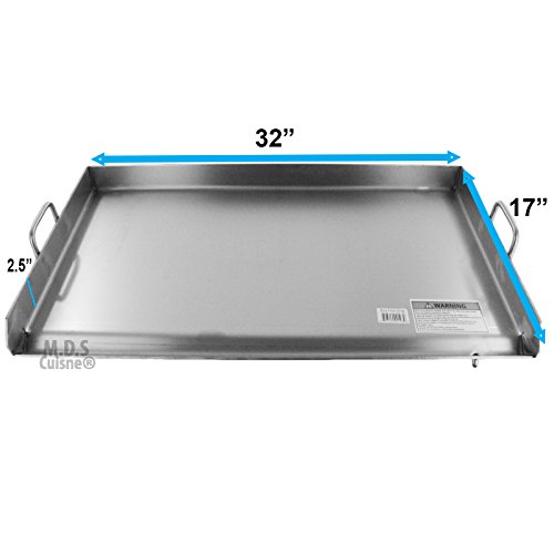 Griddle Grill Stainless Steel Plancha BBQ Heavy Duty Comal Outdoor Stove New - Thumbnail 6