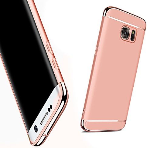 For Galaxy S6 Case,Samsung Galaxy S6 Case Ultra thin Electroplate Hard Bumper Slim Shockproof Cover Case for Samsung Galaxy S6 Rose Gold
