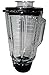 Blendin 5 Cup Square Top Glass Jar Assembly With Blade, Gasket, Base, Lid. Compatible with Oster Blenders