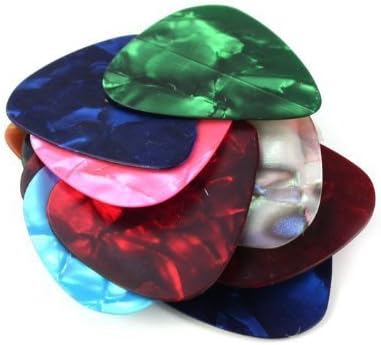 Musiclily 1mm Heavy Gauge Pearloid Guitar Bass Picks, Random Color(20 Pieces), 1.0mm - Image 4