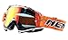 NENKI Dirt Bike Goggles - Adult Motocross MX MTB Goggles with Anti Fog, UV Protection, Orange Lens for Men & Women
