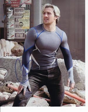 Aaron Taylor Johnson Signed Avengers Age Of Ultron 8x10 Quicksilver At Amazon S Entertainment Collectibles Store