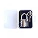 GOOTRADES Crystal Professional Visible Cutaway of Padlocks Lock for Locksmith Lock Training Trainer with 2 keys (White)
