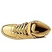 AnnabelZ LED Shoes High Top Men Women Light Up Shoes USB Charging Flashing Sneakers Gold Silver