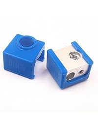 MK10 silicona calcetines en lugar aislamiento de cerámica para Wanhao i3 Qidi Tech FlashForge silicona funda para bloque de calentador