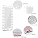 HOSPORT Lighted Makeup Mirror 23 LED Handheld Mirrors with Lights Rechargeable Touch Screen Vanity Mirror (Rose Gold)