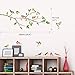 DECOWALL DWL-1804N Garden Birds on Tree Branch Kids Wall Stickers Wall Decals Peel and Stick Removable Wall Stickers for Kids Nursery Bedroom Living Room décor
