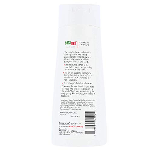 Sebamed Everyday Shampoo For All Hair Types and Sensitive Scalp pH 5.5