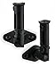 Mount-It! Speaker Mounts Full Motion Speaker Wall and Ceiling Mount Bracket For Surround Sound Satellite Ceiling and Bookshelf Speakers, 2 Mounts, Black