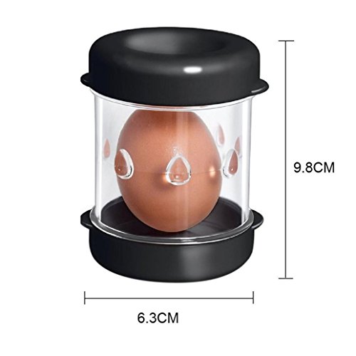 Nacome Boiled Egg Peeler,Egg Shell Peeling Little Botter Shucker Home Kitchen Tool (Black) - Thumbnail 4