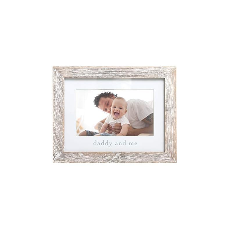 Pearhead Daddy and Me Rustic Keepsake Baby Frame, Gender-Neutral Dad and Baby Picture Frame, Baby Nursery Décor, Baby’s…