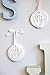 Pearhead Babyprints Baby's First Handprint or Footprint Ornament Kit, Easy No-Bake DIY Clay Kit, Christmas Baby Keepsake Gift, White Ribbon