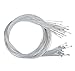 Star-Art 10 Pack 1.8m Length Bike Replaceable Cycling Shifter Cable and Silver Alloy Cable Cap End Tip Crimp Set