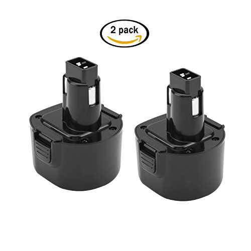 Creabest 9.6V 3000mAh Ni-MH Battery Replace for DEWALT Dw9052 De9061 De9062 De9036 Dw9061 Dw9062 Dw9036 Dc750KA Dc855KA Dw050 Dw050K Dw902 Black & Decker PS120 Power Tool Dill Battery(2 packs)