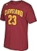 NBA Cleveland Cavaliers LeBron James #23 Men's 7 Series Name & Number Short Sleeve Tee, Large, Maroon