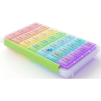 Amazon.com Monthly Pill Organizer Daily Month Pill Box 