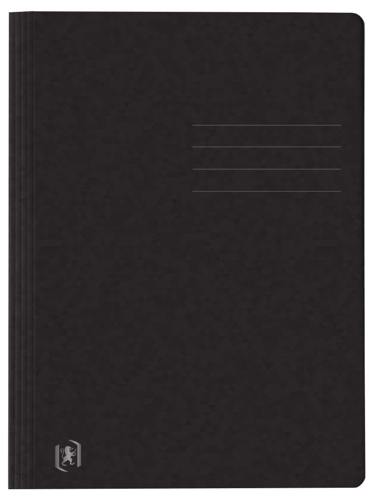 Oxford Top Fil+ 400116200 File Folder Extra-Strong 390 g Cardboard Pack of 25 DIN A4 Black