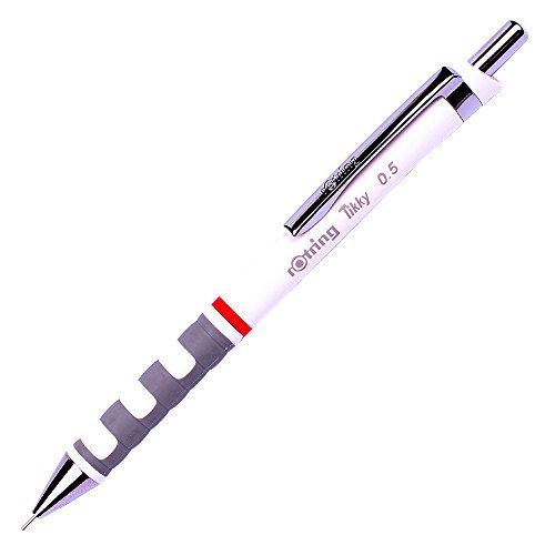 Rotring Tikky Soft Grip 0.5 mm Mechanical Pencil Drafting (White)