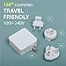 Moshi ProGeo USB-C Wall Charger (42 W, US), Compatible with iPhone 11/11 Pro/11 Pro Max/Xs Max/XR/X/8 Plus, USB-C and USB, PD3.0 and QC3.0