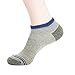 Low Cut Socks for Men Cushion No Show Athletic Running Sock 6 Pairs(White/Grey/Black)