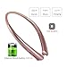 Bluetooth Neckband Retractable Headphones, Wireless Sweatproof Sports Headset Earbuds In ear Stereo Noise Cancelling Earphone with Mic for iPhone X/8/7/6 and Android by Ashipher (Gold)
