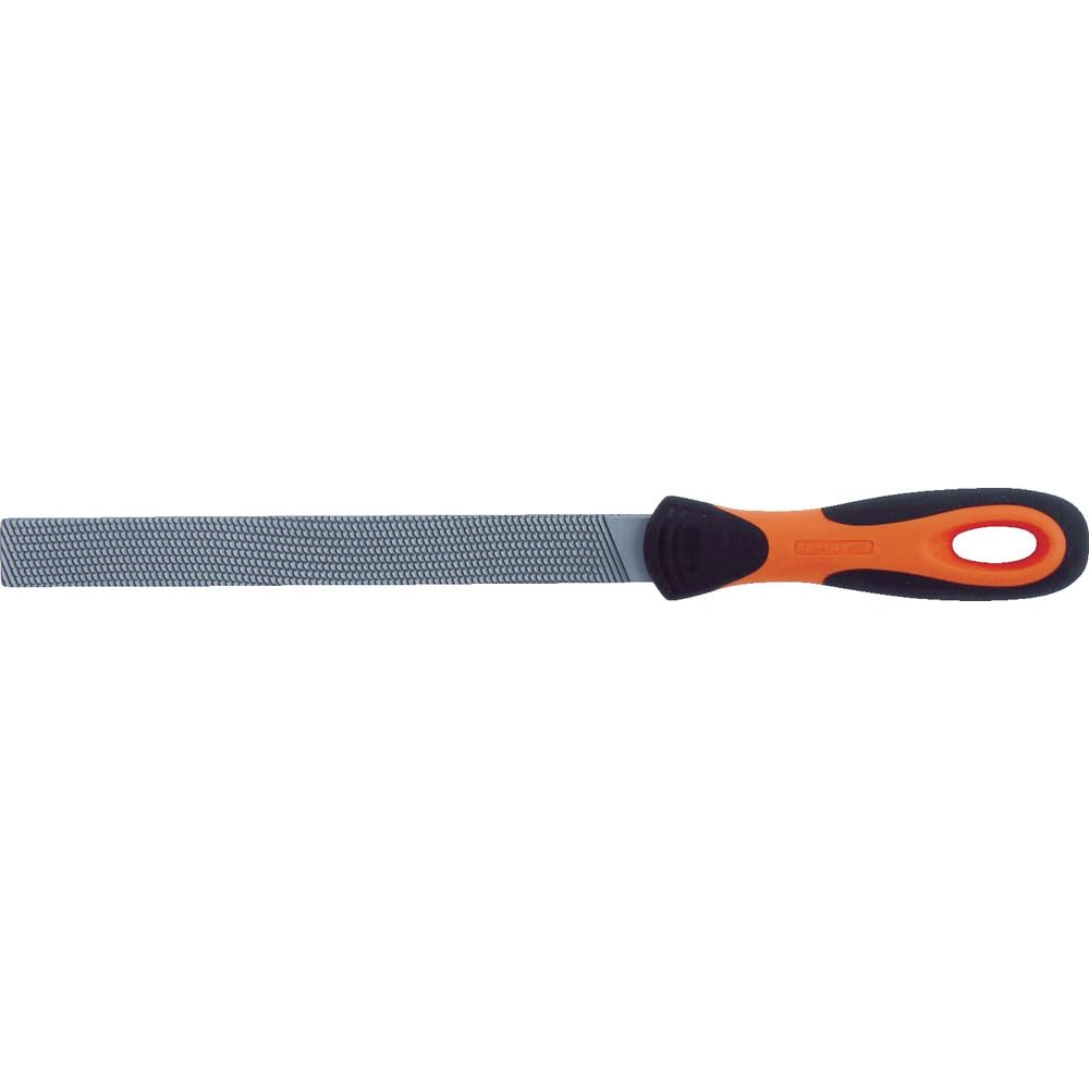 Bahco 1-106-10-1-2 Hand Oberg File 10in Bastard Cut,Gray,250 x 25 x 5.5 mm