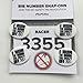 BibBoards SNAP & Lock for Event/Race Bibs Pinless Race/Event Bib Number Fasteners (Safety Pin Replacement) (I Run to Burn The Crazy Off)