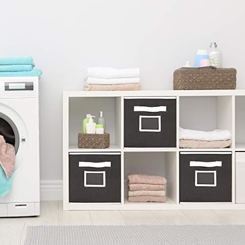 MaidMAX Foldable Storage Cubes Bins Containers, Cloth Shelf Baskets