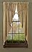 Burlap Natural Prairie Curtain Window Treatments (Set of 2, 63x36x18