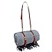 J&A Homes Extra Large Picnic Blanket, 55 x 71 Inch Grey, Leather Strap Outdoor Waterproof Water Resistant Padded Oversized Wool Mat Tote Beach Concert Grass