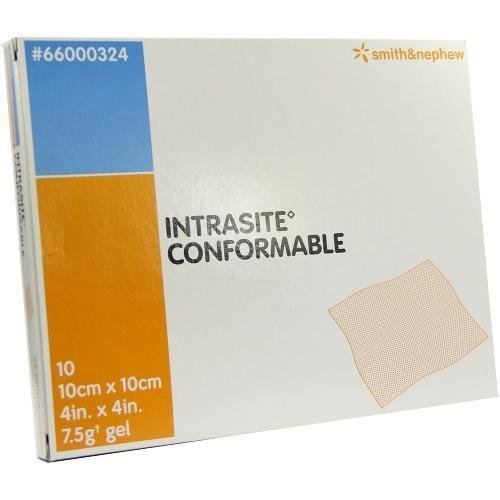INTRASITE CONFORMABLE DRESSING 10X10CM 10 DRESSING - 10 by Intrasite