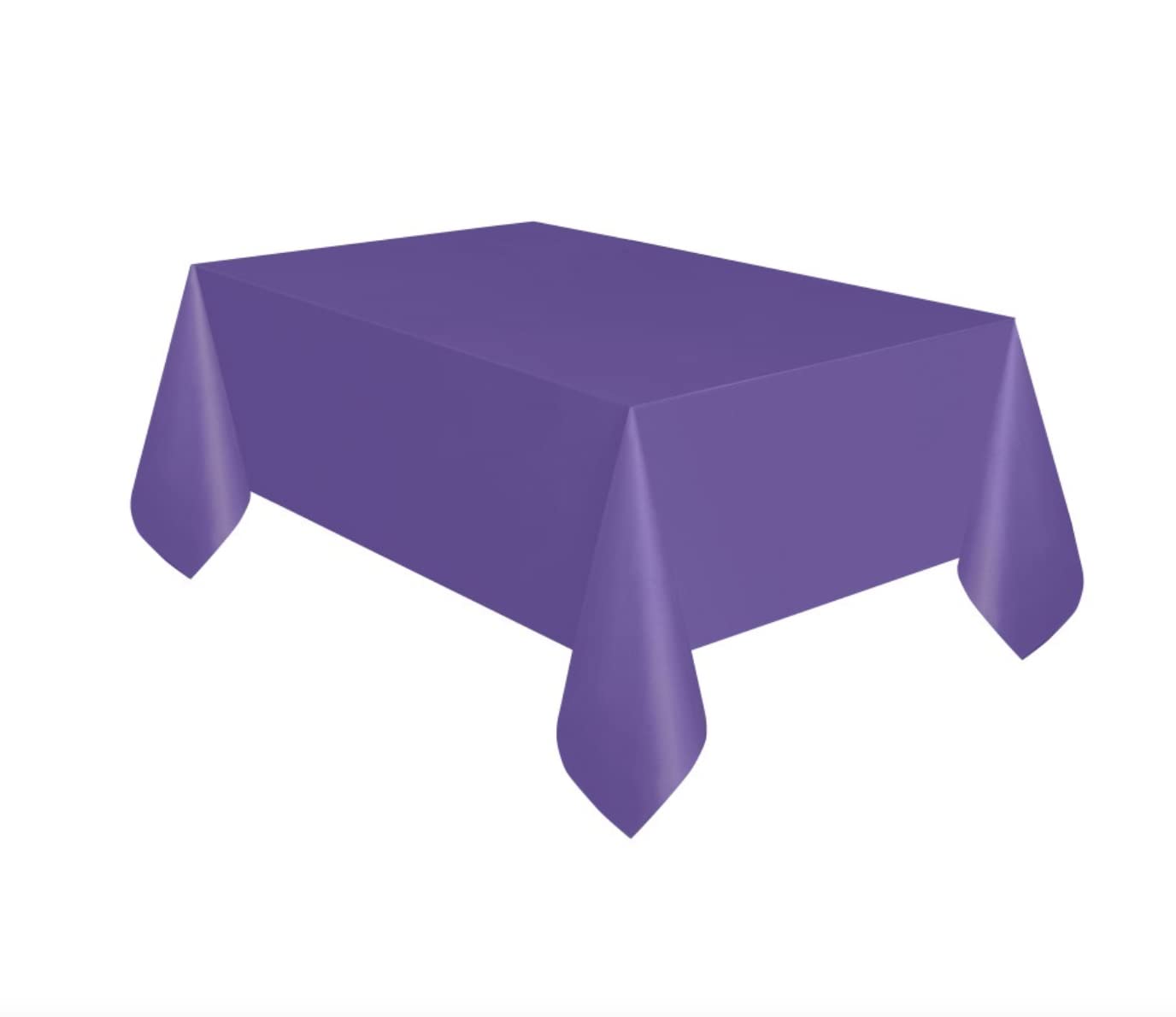 Solid Neon Purple Rectangular Plastic Table Cover (137cm x 274cm) 1 Count - Elegant & Durable Tablecloth for Parties, Events, and Home Use