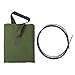 33 Gallon Garden Bags 1-Pack Heavy Duty Reusable Yard Leaf Bag Holder Collapsible Canvas Portable Yard Gardening Waste Bag with Handles (H18 in, D22 in)