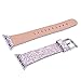 iitee Christmas Shiny Glitter Power PU Leather Bling Luxury iWatch Band Wristwatch Bracelet Strap Belt for Apple Watch (Cream, 42mm)