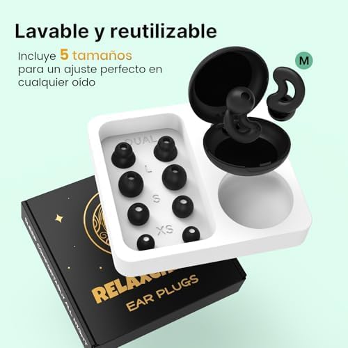 Tapones para los Oídos para Dormir, Tapones Antirruido para Dormir de Lado
