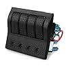IZTOSS-4-Gang-Marine-Boat-Bridge-Control-Panel-Led-Rocker-Switch-12v-24v-with-Circuit-Breakers