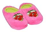Shopkins Girls Embroidered Plush Clog Slippers (13/1, Pink-Strawberry Kiss)