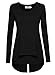 DJT Womens Faux Twinset Layered Irregular Hem Tunic Shirt