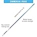 U.S. Pool Supply Professional 12 Foot Blue Anodized Aluminum Telescopic Swimming Pool Pole, Adjustable 2 Piece Expandable Step-Up - Attach Connect Skimmer Nets, Rakes, Brushes, Vacuum Heads with Hoses