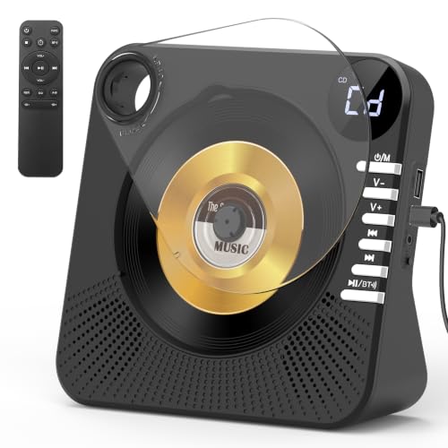 Greadio CD Player Tragbar mit Bluetooth 5.1, Kinder CD Spieler