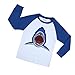 Big Boys Shark Pajamas 100% Cotton 2Pcs Sleepwear Set Children Clothes 2T-10T