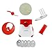 KitchenPRO 2 in 1 Elite Frozen Healthy Dessert Maker and Salad Shooter Electric Slicer Shredder 5 blades