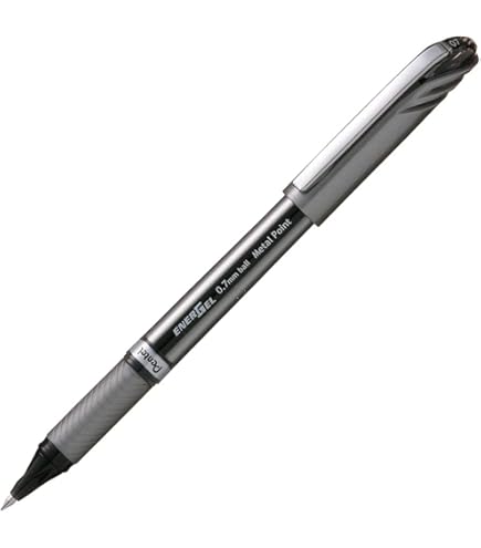 Pentel Caneta Energel Permanente 0.7mm Preta SM/BLP77-A | Amazon