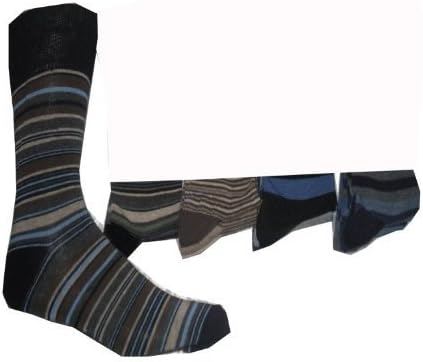 12 Pairs mens stripe GENTLE GRIP non elastic socks