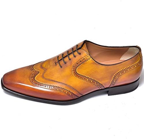 フランチェスコベニーニョ ビジネスシューズ メンズレースアップシューズ ロングノーズ 本革 牛革 レザー ウィングチップ