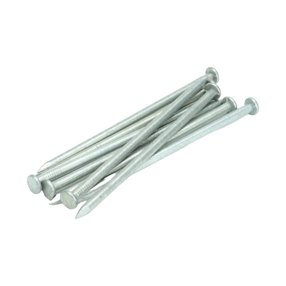 Galvanised Round Wire Nails - 150mm Length (Pack of 7)