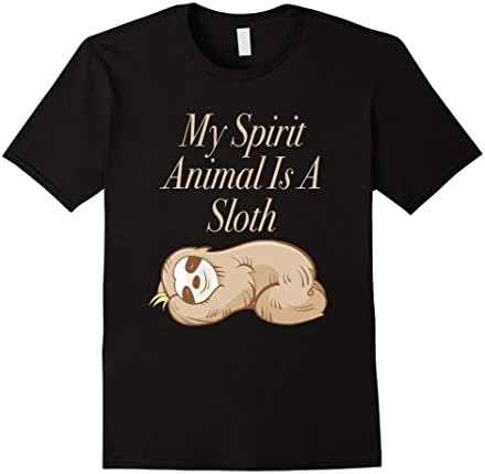 Mens My Spirit Animal Is a Sloth 2XL Black
